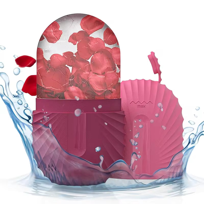 Revitalize Your Skin with the Silicone Ice Face Roller - Reduce Puffiness and Shrink Pores for a Radiant Glow
