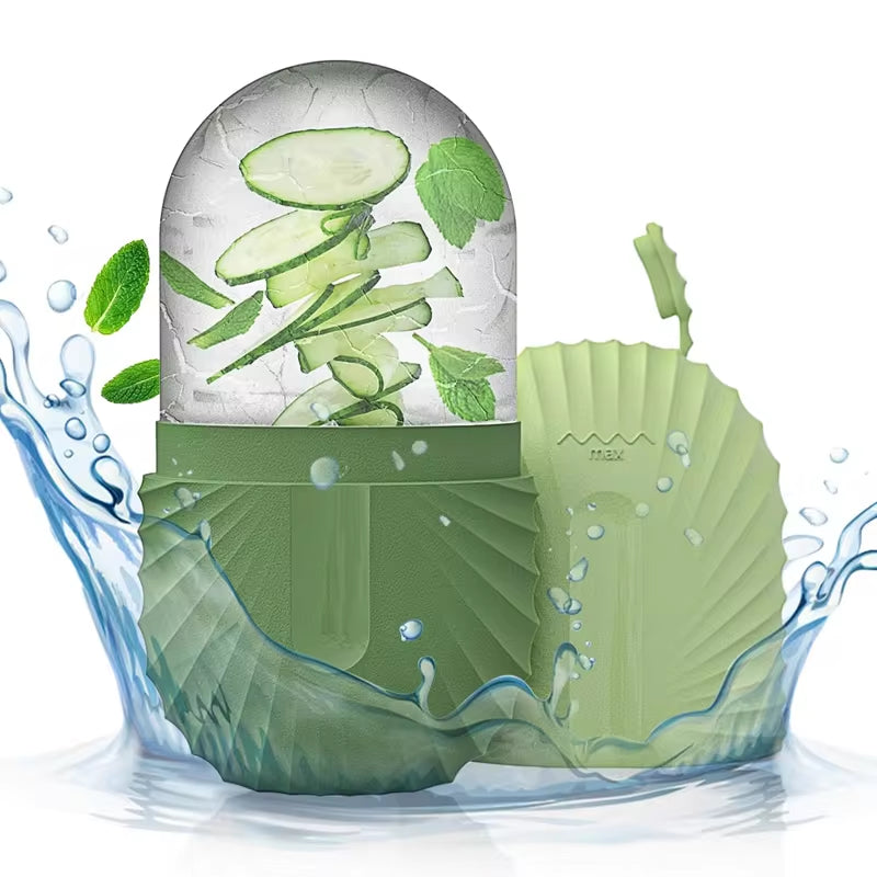 Revitalize Your Skin with the Silicone Ice Face Roller - Reduce Puffiness and Shrink Pores for a Radiant Glow