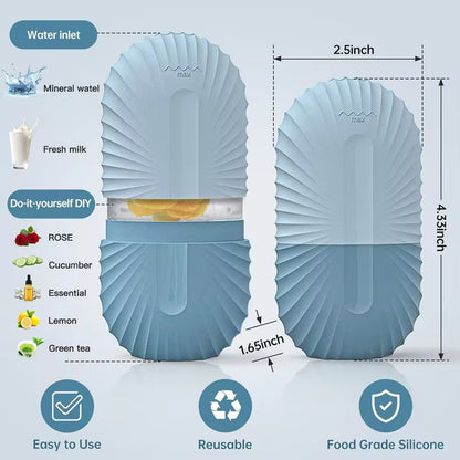 Revitalize Your Skin with the Silicone Ice Face Roller - Reduce Puffiness and Shrink Pores for a Radiant Glow