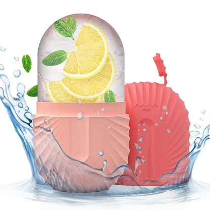 Revitalize Your Skin with the Silicone Ice Face Roller - Reduce Puffiness and Shrink Pores for a Radiant Glow